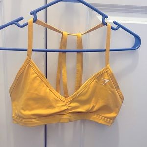 Orange gymshark sports bra